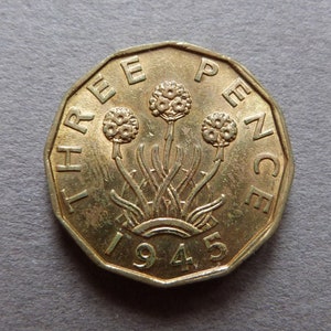 United Kingdom - George VI - Three Pence - 1945 - FDC UNC Quality!