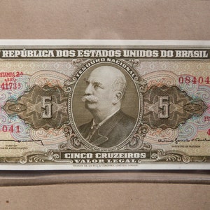 Banconota Brasile 5 Cruzeiros 1964 - KM#176 c UNC UNC