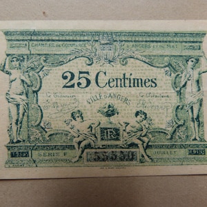 Francia, Camera di Commercio Banconota 25 centesimi ANGERS 1915 - SUP