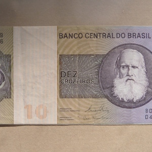Banknote Brasilien 10 Cruzeiros 1970-1980 - KM#193
