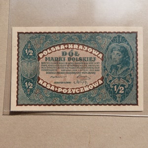 Banconota Polonia 1/2 Marki 02-07-1920 - KM#30 Banconota UNC UNC