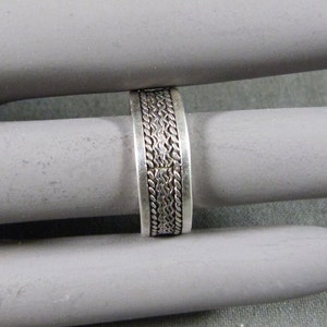 RING Vaguelette Silberpunze Ringgröße 58