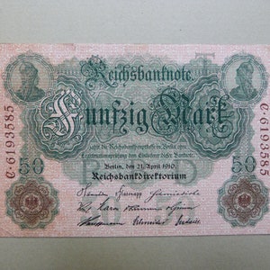 Banconota GERMANIA Germania, 50 Mark 21/04/1910 - Pk 41 - Banconota SPLENDIDE