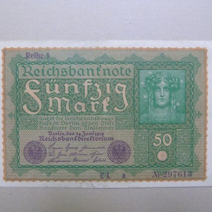 Banconota GERMANIA Germania, 50 Mark 24/06/1919 - Pk 66 - Banconota TTB