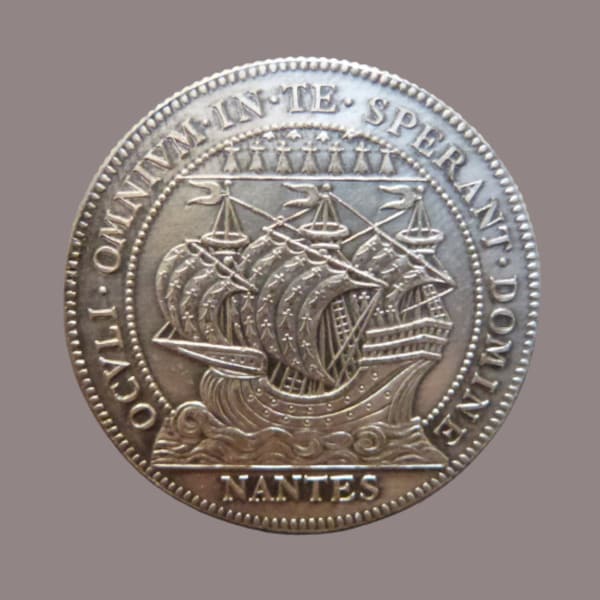 France, Médaille Chambre de commerce de Nantes (Bretagne), Argent - Token - SUPERBE !!