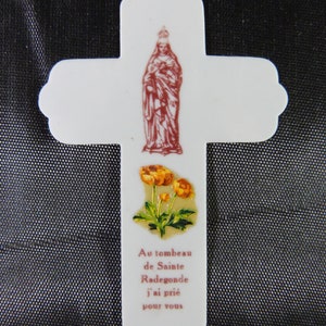 Sainte Radegonde Carte de prière en Rhodoïde Missel Communion - Holy card