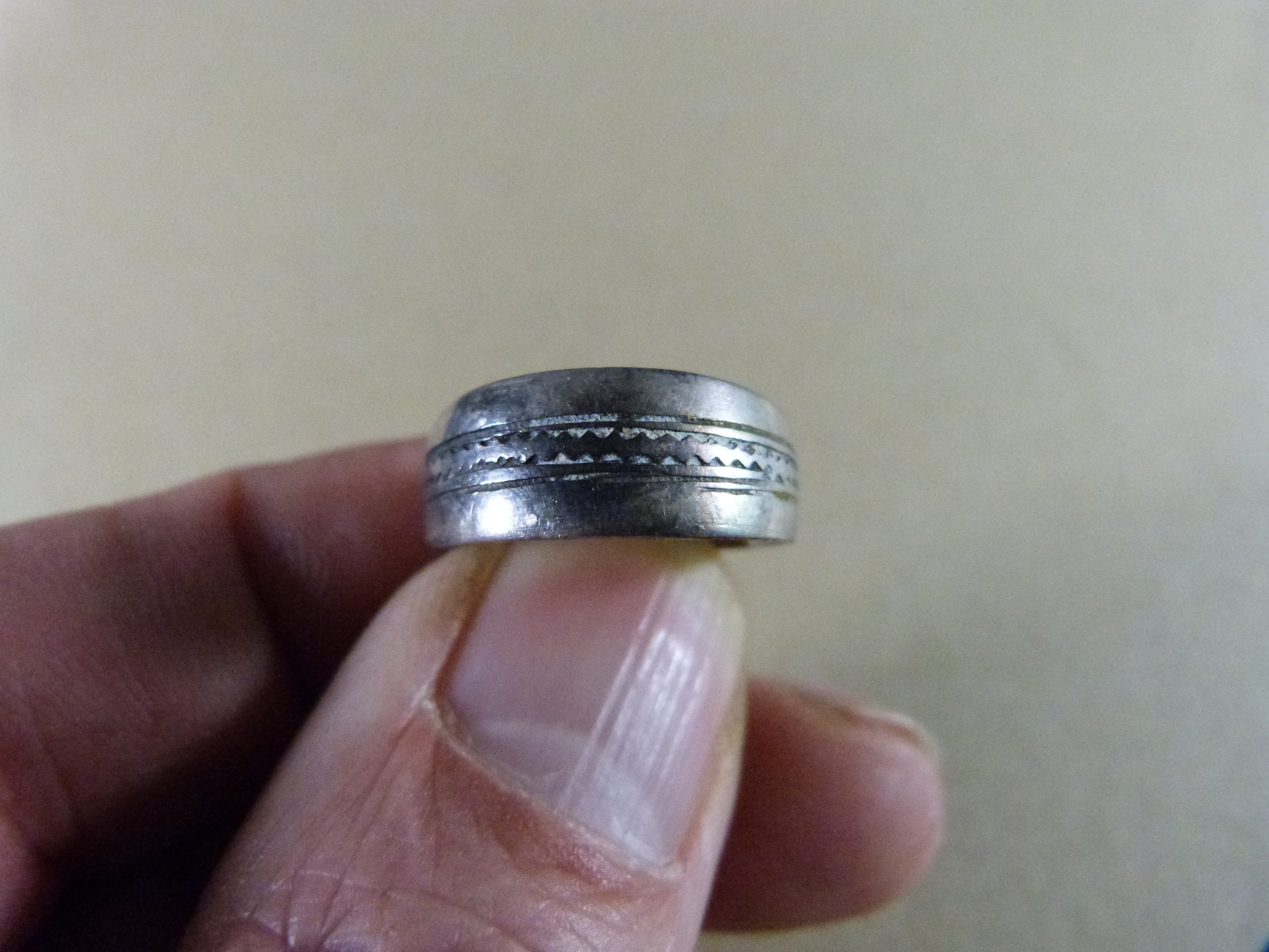 Bague Alliance En Argent Massif 925 - Taille 53 (52 Indiquée) - Occasion