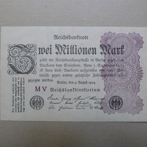 Banconota GERMANIA Germania, Zwei Millionen Mark, 08.09.1923 - Banconota - UNC UNC