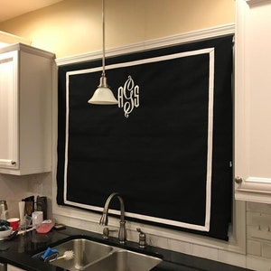 Summer Sale #115 Roman Shade, Custom  -  Monogrammed  with Banding