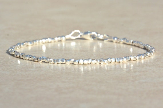 Karen Hill Tribe Silver Bracelet Ultra Delicate Beaded Bracelet