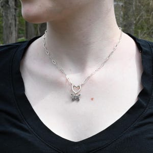 Custom Build Your Own Gemstone Chain Charm Necklace, Personalize with Carabiner, Push Clasp Charm Holder, & Charms, Birthday Gift For Her