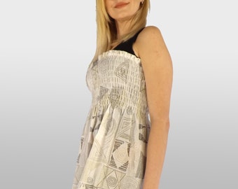 RUBATI ■ Shirring strap tube top dress 51VyYYLZziL._UY1000_.jpg