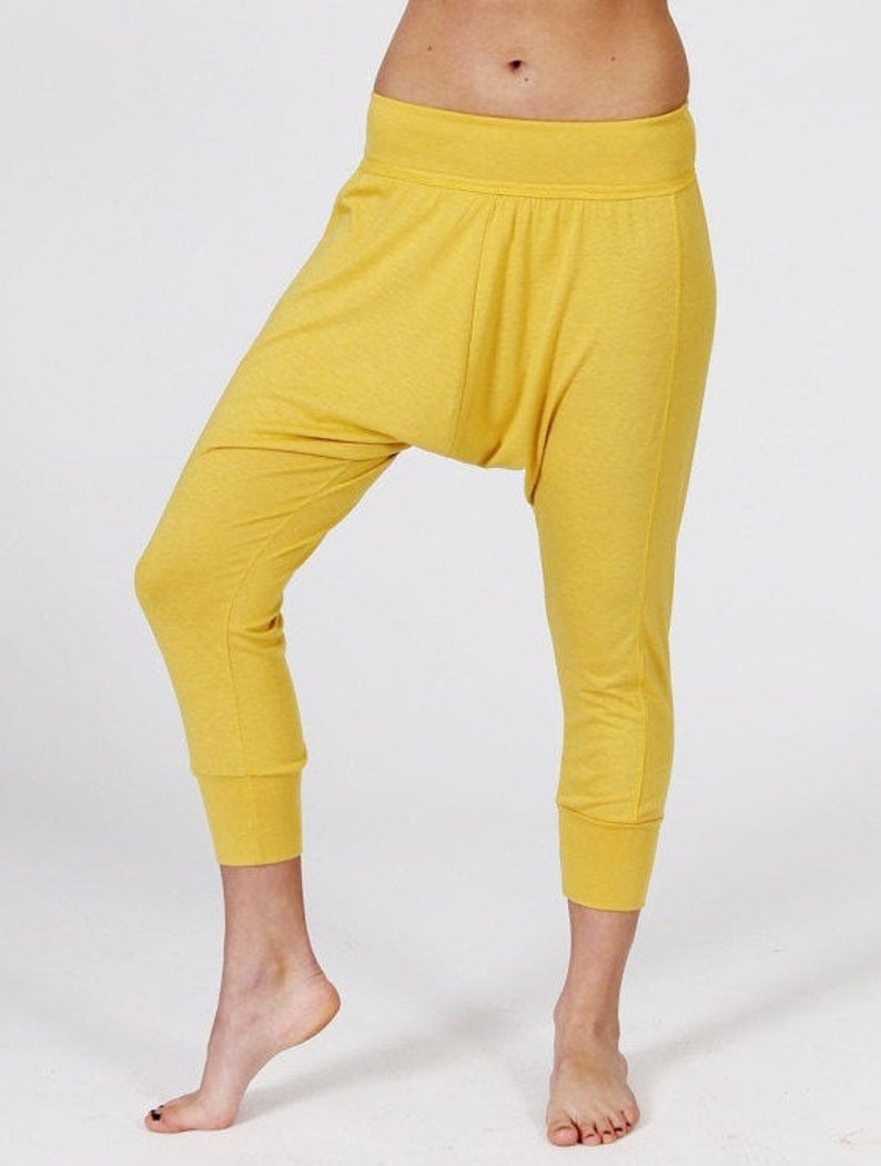 Women's Drop Crotch Yoga Pants Cropped Harem Pants Etsy