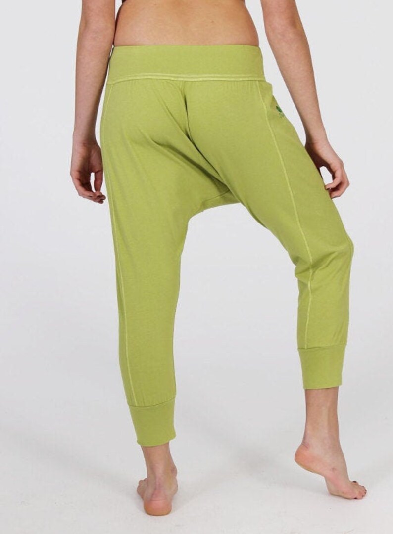 Women's Cropped Harem Pants Yoga Dropped Crotchcuffed - Etsy