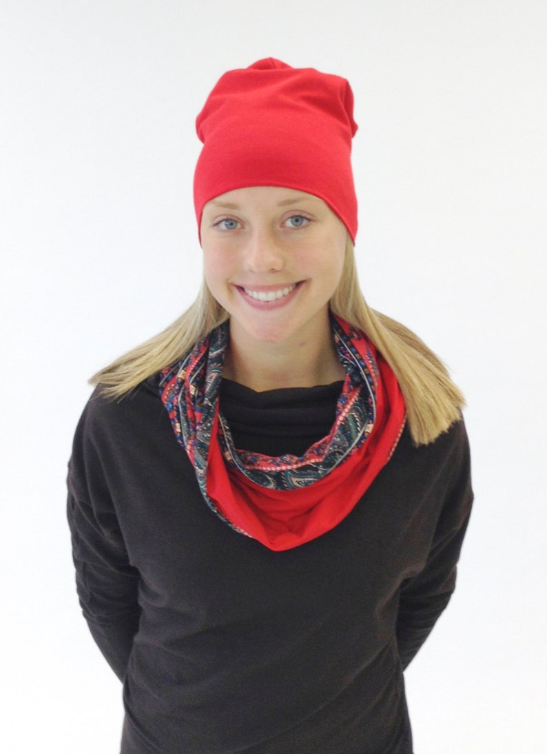 Women's Snood Scarf Knit Stretch Cowl Neck Warmer Etsy UK