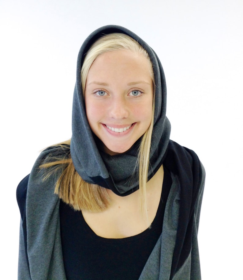Women's Snood Scarf Knit Stretch Cowl Neck Warmer Etsy