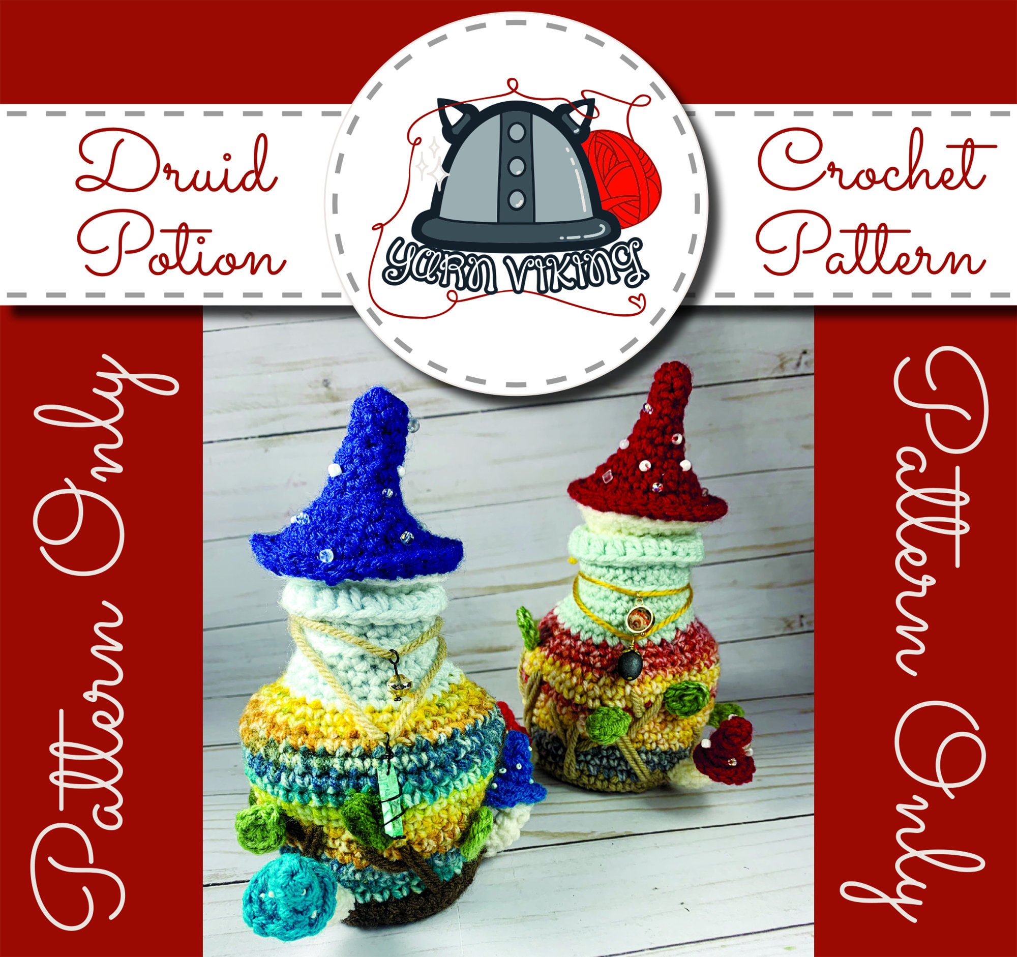 Druid Potion Bottle Dice Bag Crochet Pattern Dnd Tabletop Etsy