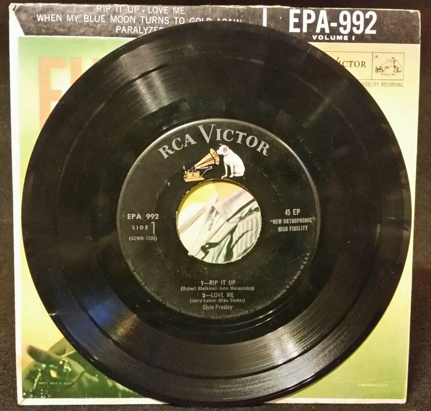 RCA Victor 1956 Elvis Presley EPA 992 Elvis Volume 1 45 rpm Etsy