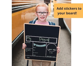 First Day of School Board – Reusable, Yellow Decorate-Me Sign