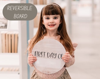 Reversible First and Last Day of School Board | Photo Prop