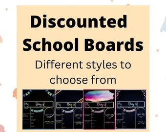 Discounted Imperfect Back to School Erasable Board - Different Styles  First & Last Day of School Sign| Wet-Erase - Reusable School Sign