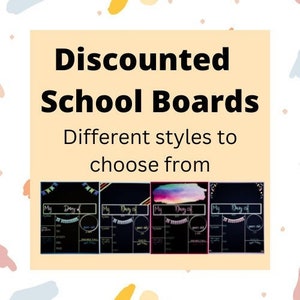 Discounted Imperfect Back to School Erasable Board - Different Styles  First & Last Day of School Sign| Wet-Erase - Reusable School Sign