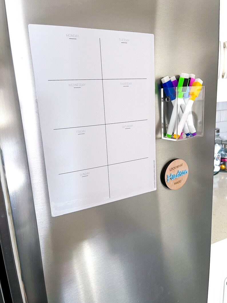 Days of the Week Planner Dry Erase Board Whiteboard Etsy