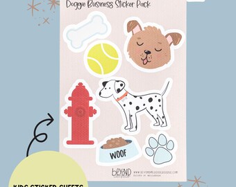 Dog Sticker Pack | Reusable No-Residue Kids Stickers
