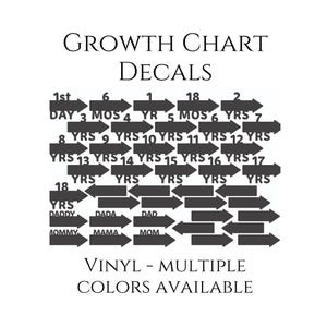 Add-on Height Markers for our Premium Acrylic Growth Chart | Acrylic Chart | Measuring Board | Children&#39;s Growth Chart | Growth Ruler