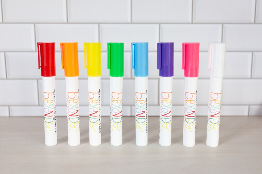 8 Pack Chalk Markers Erasable Chalk Markers No Mess Chalkboard Markers