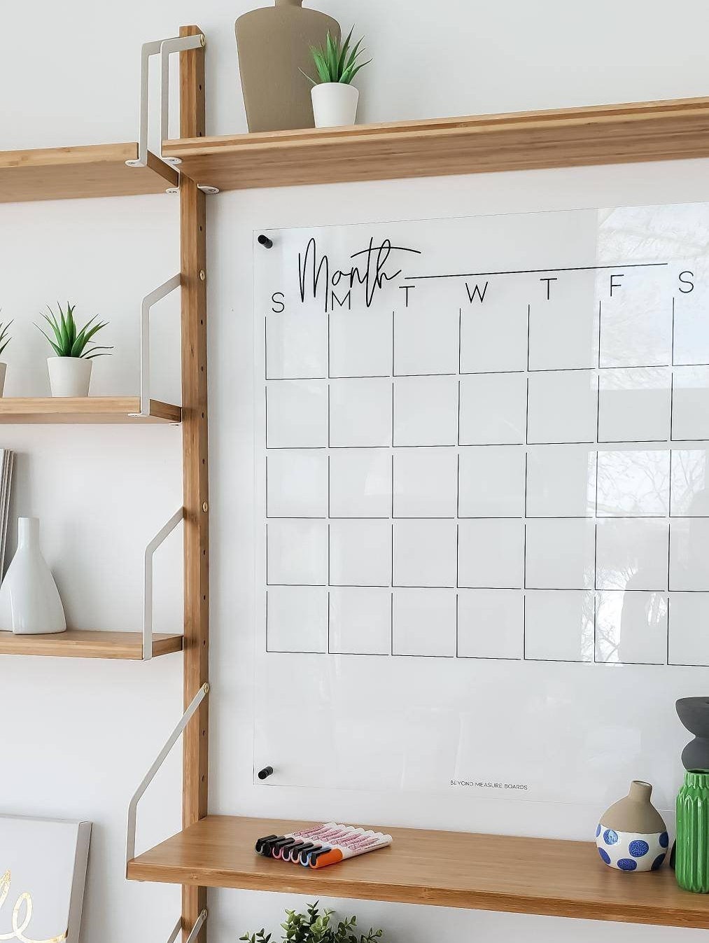 Calendrier Acrylique | Calendrier Mural en Moderne Clear Wall Planner Planificateur Hebdomadaire Déc