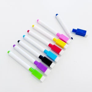 Dry Erase Markers 8 Pack | Magnetic | No Mess | Whiteboard Marker | Window Markers |  Erasable Markers