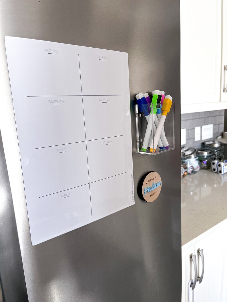 Days of the Week Planner Dry Erase Board Whiteboard Etsy