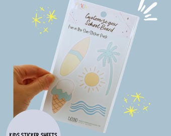 Fun in the Sun Sticker Pack | Reusable No-Residue Kids Stickers