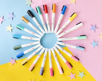 Colorful Chalk Markers | Erasable, Non-Toxic Window Markers