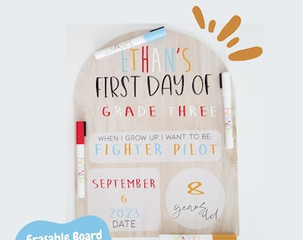 Reversible Back to School Board | First & Last Day Photo Prop