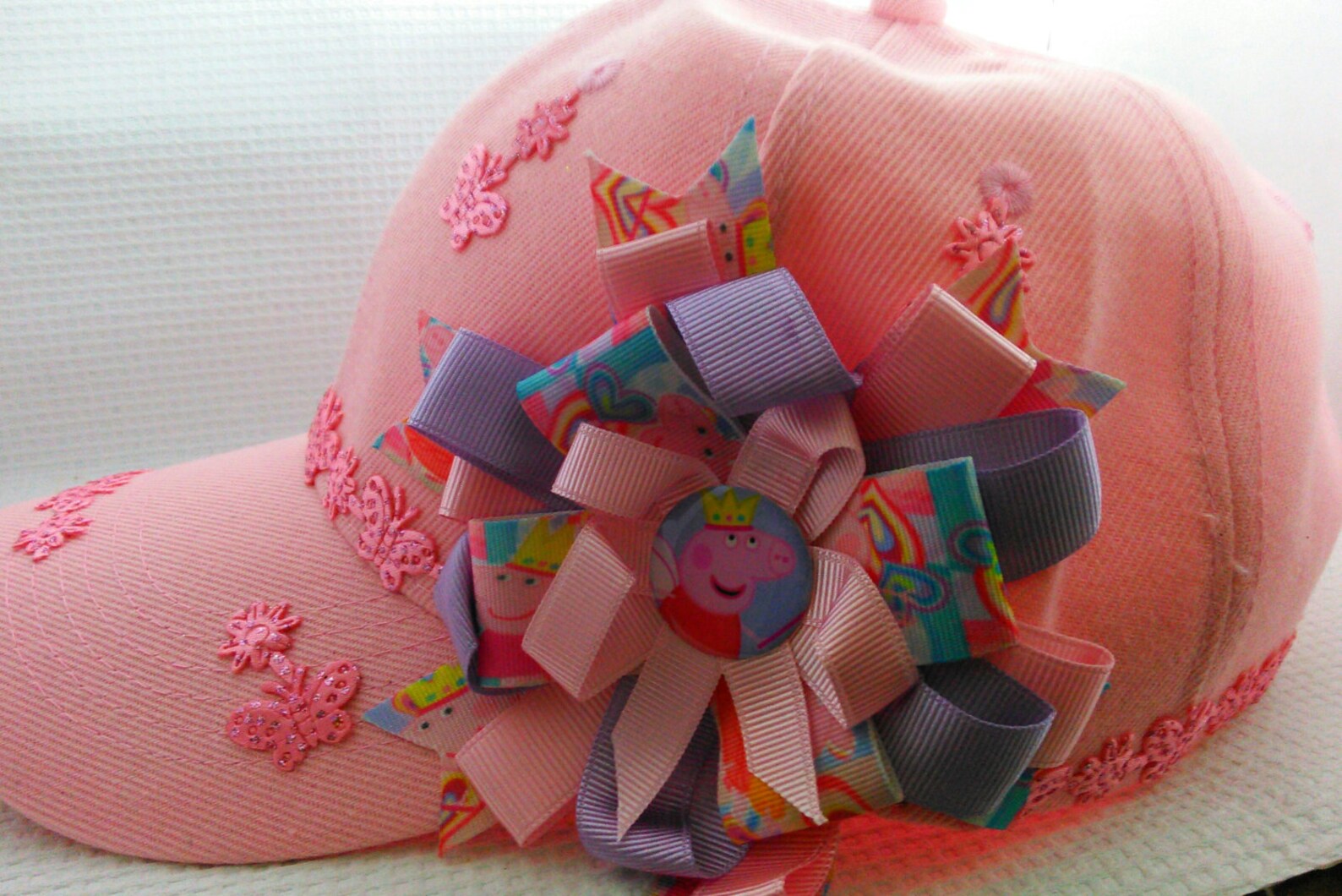 Girls baseball hat decorated Etsy