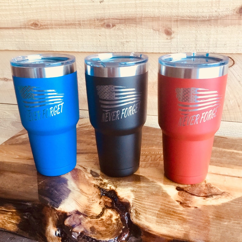 LEO Hot For 6 H Vacuum Sealed Insulated EMS Veteran Cold For 24 Hours Fire Fighter Double Wall Tumbler Never Forget