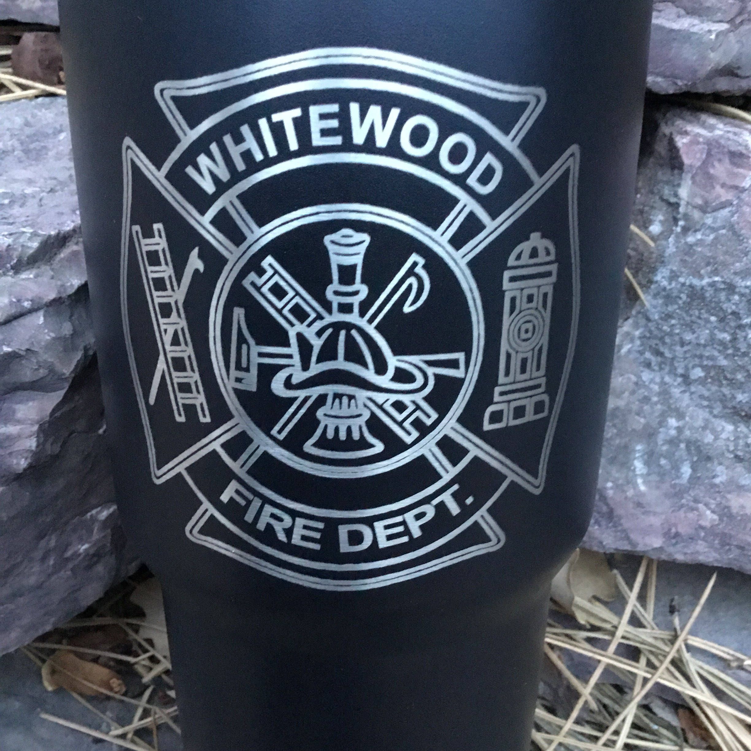 IAFF Custom Engraved Tumbler cup - YETI 20oz or 30oz Firefighter