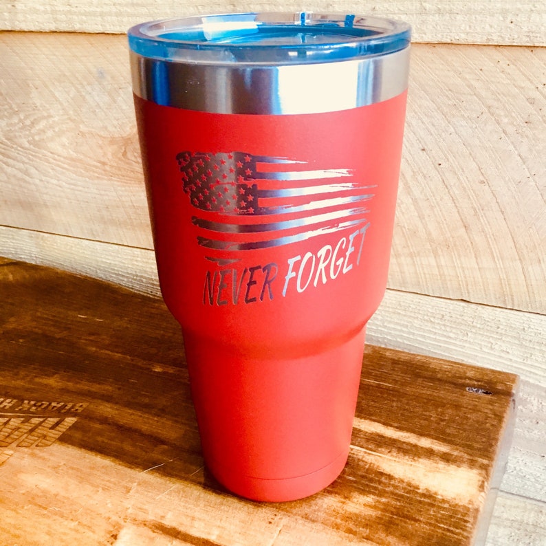 LEO Hot For 6 H Vacuum Sealed Insulated EMS Veteran Cold For 24 Hours Fire Fighter Double Wall Tumbler Never Forget
