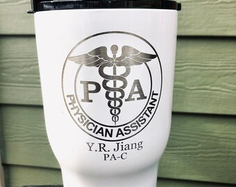 Physician Assistant RTIC 20 Ounce Powder Coated Tumbler -- Similar to Yeti Rambler -