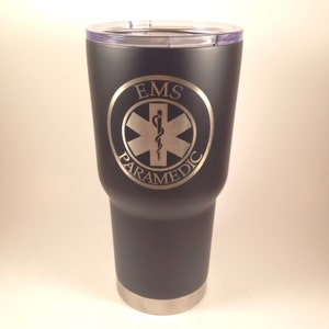 Paramedic Tumbler RTIC 20 oz Powder Coated Tumbler Free Shipping-Similar to Yeti Rambler EMT Gift Paramedic Gift image 5