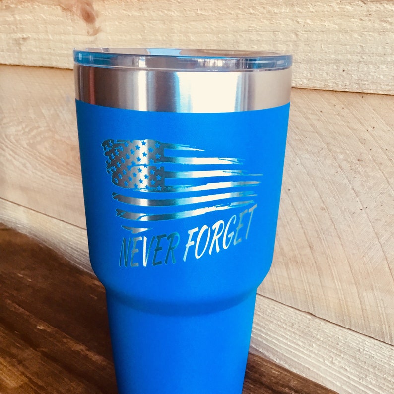 LEO Hot For 6 H Vacuum Sealed Insulated EMS Veteran Cold For 24 Hours Fire Fighter Double Wall Tumbler Never Forget
