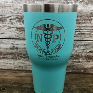 Nurse Practitioner RTIC Powder Coated Tumbler Similar to Yeti Rambler image 4