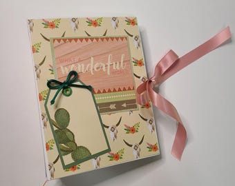 Handmade Mini Scrapbook Album: Southwest Summer Memories