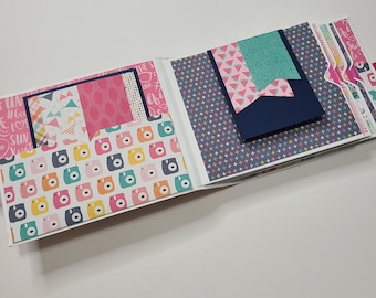 Handmade Mini Album Scrapbook - Ready for Photos - Say What? Summer Fun