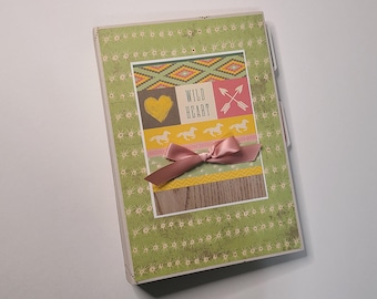 Handmade Mini Album Scrapbook - Ready for Photos - Wild Heart Southwest