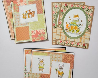 Fall Critters All Occasion Autumn Greeting Card Stationery Set