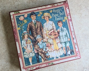 Handmade Mini Album Scrapbook - Ready for Photos - Graphic 45 Penny's Paper Doll Family
