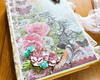 Handmade Mini Album Scrapbook - Ready for Photos - Nature Diary File Folder Album